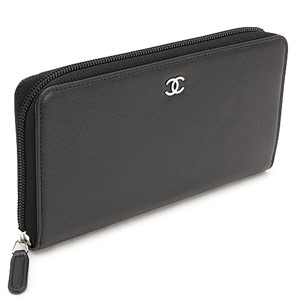 スーパーコピーシャネル CHANEL 財布 ラウンドファスナー キャビアスキン ココマーク ブラック A68719 - 商品画像 3
