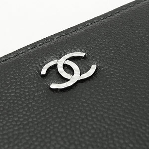 スーパーコピーシャネル CHANEL 財布 ラウンドファスナー キャビアスキン ココマーク ブラック A68719 - 商品画像 5