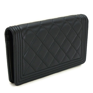 CHANELスーパーコピーシャネル 財布 二つ折り BOY CHANEL/ボーイシャネル パリボンベイ キルティング マトラッセ レザー ブラック A68722 - 商品画像 7
