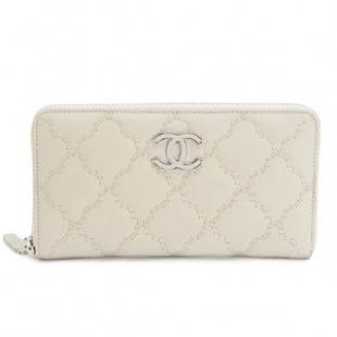 シャネル長財布スーパーコピーCHANEL ラウンドファスナー キルティング レザー ココマーク ホワイト A69099 - 商品画像 2