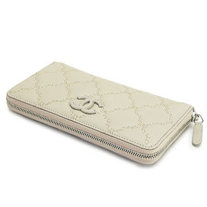 シャネル長財布スーパーコピーCHANEL ラウンドファスナー キルティング レザー ココマーク ホワイト A69099 - 商品画像 4