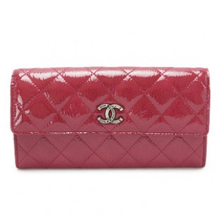 シャネルスーパーコピーCHANEL 二つ折りフラップ ココマーク キルティング パテントレザー レッド系 A69351 Y25149 0A468 - 商品画像 2