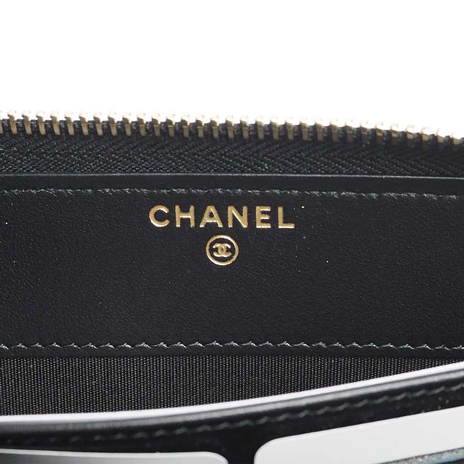 シャネル財布スーパーコピー ドーヴィル ジップウォレット 黒/ＧＯ キャビア A80056 CHANEL - 商品画像 8