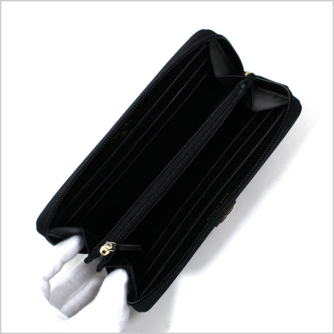 シャネル CHANEL ラウンドファスナー長財布 ボーイシャネル グレインドカーフスキン キャビアスキン BOY CHANEL ZIP WALLET A80288 B01694 94305 - 商品画像 9