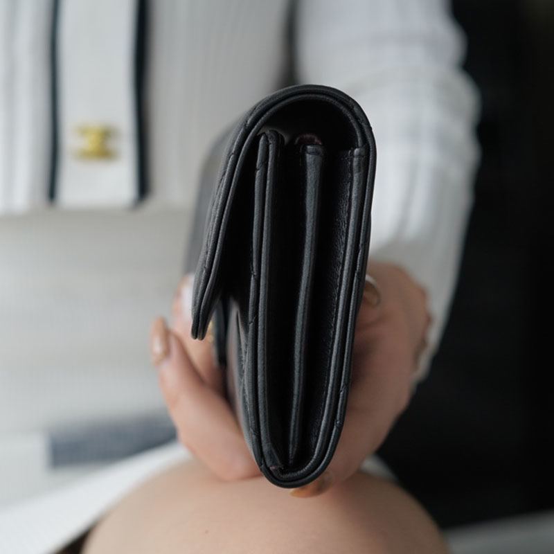 シャネルコピー 長財布 フラップ マトラッセ ココマーク ラムスキ A80758 - 商品画像 4