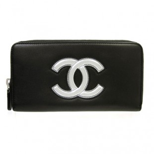 シャネル財布コピー CHANEL 長財布 ココマーク ラウンドファスナー長財布 A80946 ブラック - 商品画像 1