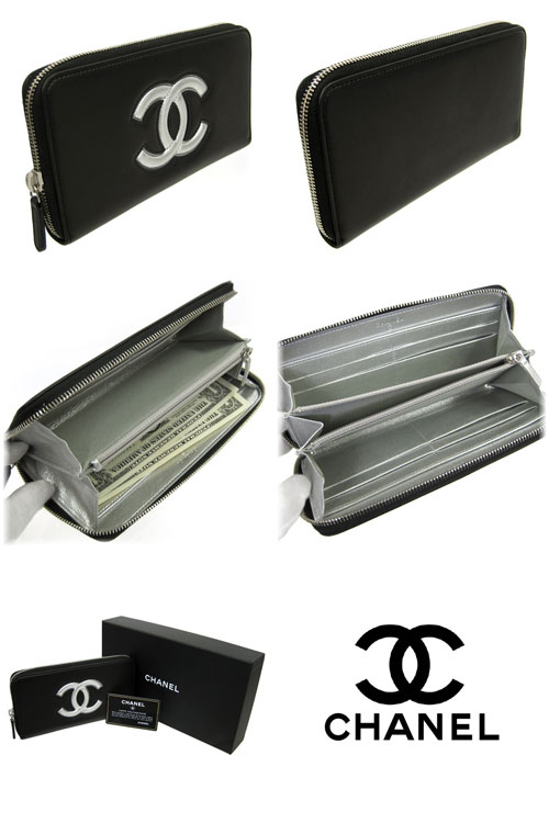 シャネル財布コピー CHANEL 長財布 ココマーク ラウンドファスナー長財布 A80946 ブラック - 商品画像 2