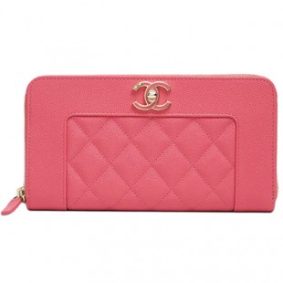 シャネル 財布 マドモアゼル ヴィンテージ ジップウォレット マトラッセキルト ピンク/GO A80969 CHANEL - 商品画像 2