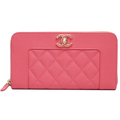 シャネル 財布 マドモアゼル ヴィンテージ ジップウォレット マトラッセキルト ピンク/GO A80969 CHANEL - 商品画像 7