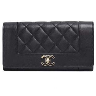 シャネル財布コピー マドモアゼル ヴィンテージ マトラッセ フラップウォレット 黒 A80971 CHANEL - 商品画像 2