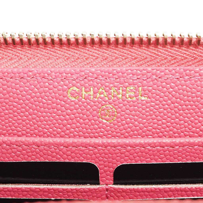 シャネル 財布 マドモアゼル ヴィンテージ ジップウォレット マトラッセキルト ピンク/GO A80969 CHANEL - 商品画像 3