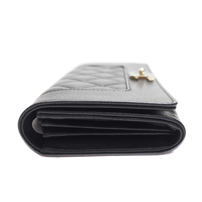 シャネル財布コピー マドモアゼル ヴィンテージ マトラッセ フラップウォレット 黒 A80971 CHANEL - 商品画像 1