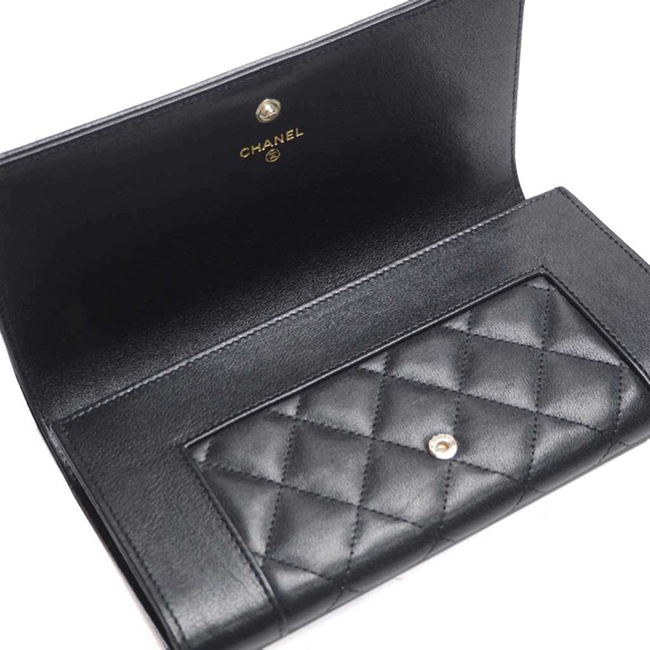 シャネル財布コピー マドモアゼル ヴィンテージ マトラッセ フラップウォレット 黒 A80971 CHANEL - 商品画像 3