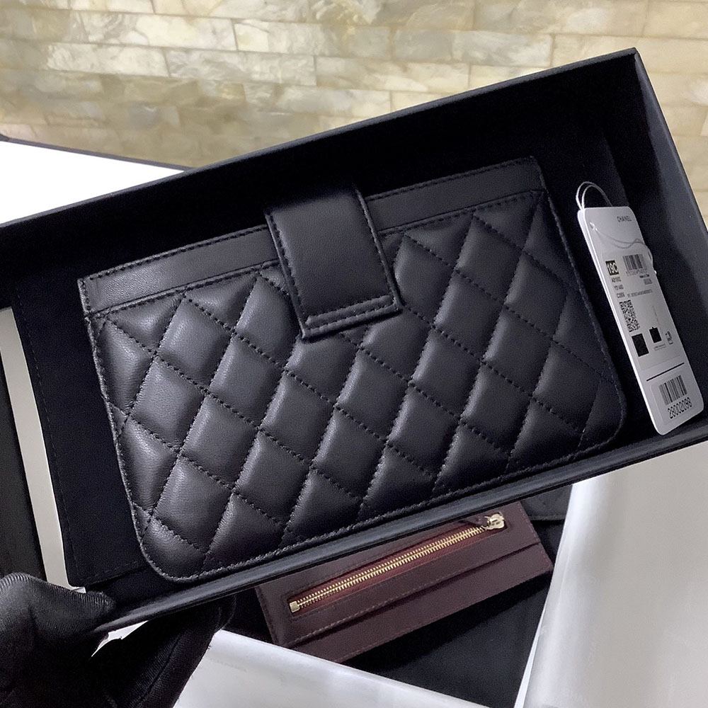 シャネル コピー ロングウォレットセット A81902 ラムスキン ブラック - 商品画像 10