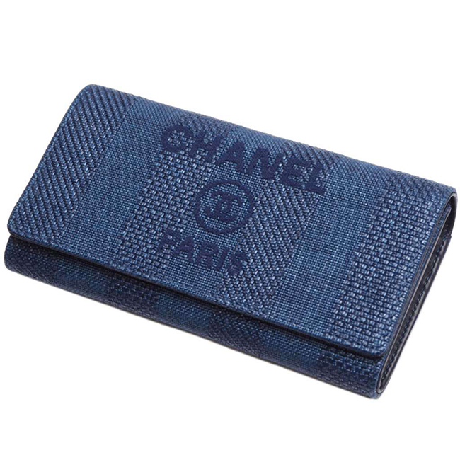 スーパーコピーシャネル 財布 ドーヴィル フラップウォレット ネイビー/デニムブルー/GO A81976 CHANEL - 商品画像 4