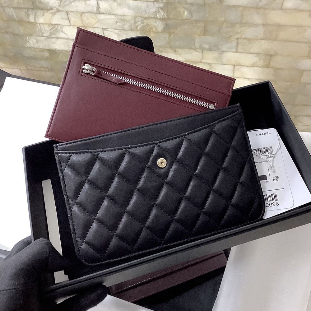 シャネル コピー ロングウォレットセット A81902 ラムスキン ブラック - 商品画像 6