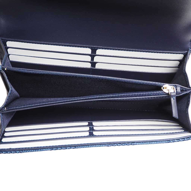 スーパーコピーシャネル 財布 ドーヴィル フラップウォレット ネイビー/デニムブルー/GO A81976 CHANEL - 商品画像 3