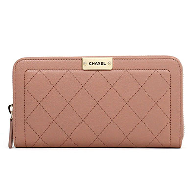 シャネルスーパーコピーCHANEL ラウンドファスナー長財布 ヌードベージュ カーフスキン キルティング メティエダール・コレクション限定 ZIP WALLET A84300 Y33015 3B636 - 商品画像 7