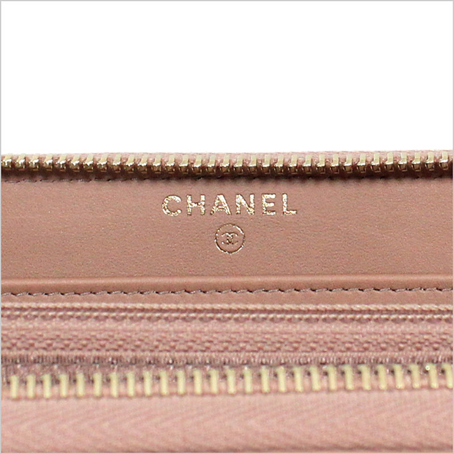 シャネルスーパーコピーCHANEL ラウンドファスナー長財布 ヌードベージュ カーフスキン キルティング メティエダール・コレクション限定 ZIP WALLET A84300 Y33015 3B636 - 商品画像 6