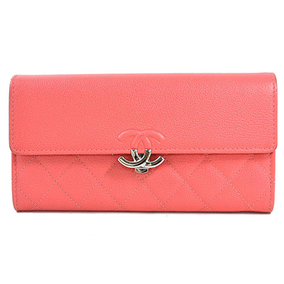 シャネル長財布スーパーコピー マトラッセ ココマーク ピンク キャビアスキン CHANEL レディース A84426 - 商品画像 3
