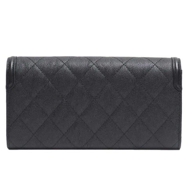 シャネル財布コピー ＣＣフィリグリー キャビアスキン フラップウォレット 黒/GO A84448 CHANEL - 商品画像 4
