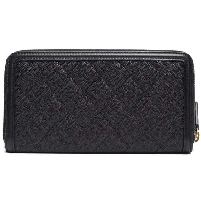 シャネル財布スーパーコピー CCフィリグリー ジップウォレット/ラウンドファスナー財布 A84449 キャビアスキン黒/GO CHANEL - 商品画像 9