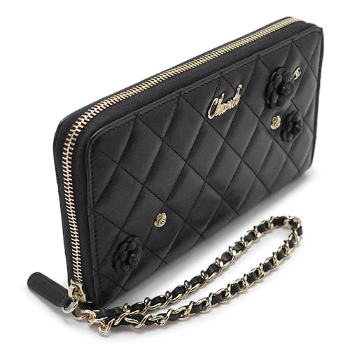シャネルコピー長財布 レディース CHANEL AP0150 Y04059 94305 ラウンドファスナー 財布 カメリア ココマーク レザー ブラック 黒 - 商品画像 3