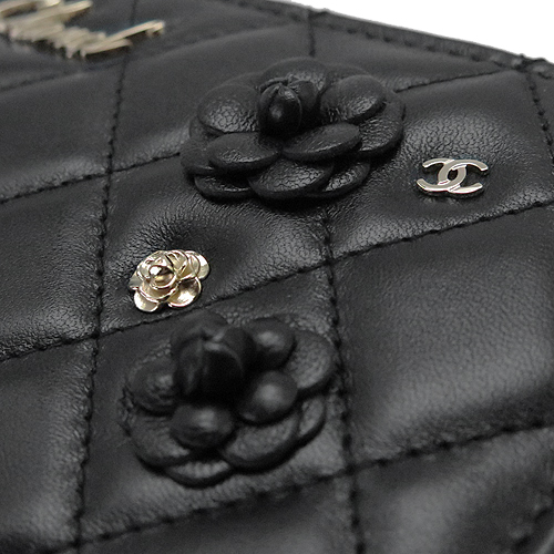 シャネルコピー長財布 レディース CHANEL AP0150 Y04059 94305 ラウンドファスナー 財布 カメリア ココマーク レザー ブラック 黒 - 商品画像 5