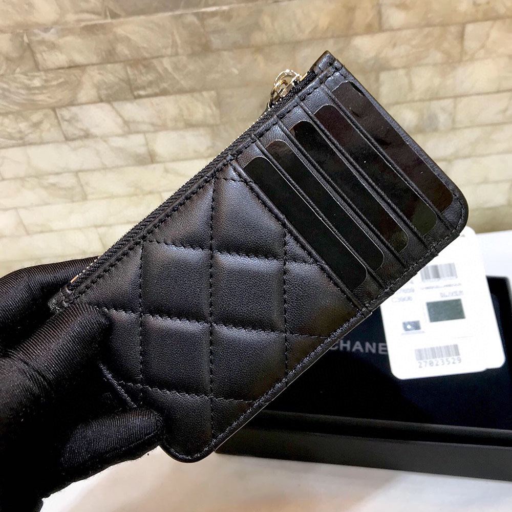 シャネルスーパーコピー マルチカードケース AP0374 ラムスキン ブラック - 商品画像 10