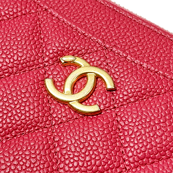 CHANELスーパーコピー コレクション パリジャンジャーニー ジップ ラウンドファスナー 長財布 AP1425B02849 N6511 CCマーク ローズピンク キャビアスキン ファスナー引き手 ゴールド金具 カメリア ラッピング - 商品画像 7