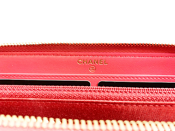 CHANELスーパーコピー コレクション パリジャンジャーニー ジップ ラウンドファスナー 長財布 AP1425B02849 N6511 CCマーク ローズピンク キャビアスキン ファスナー引き手 ゴールド金具 カメリア ラッピング - 商品画像 9