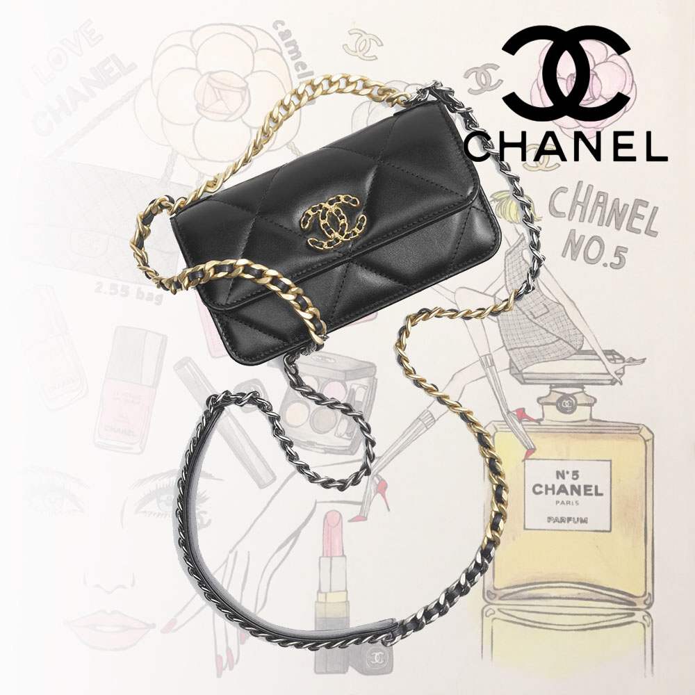 シャネル スーパーコピー CHANEL 19 チェーンウォレット ブラック AP3067 B04852 94305 - 商品画像 8
