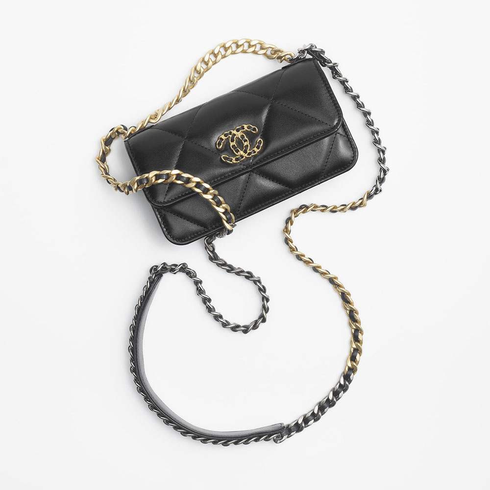 シャネル スーパーコピー CHANEL 19 チェーンウォレット ブラック AP3067 B04852 94305 - 商品画像 4
