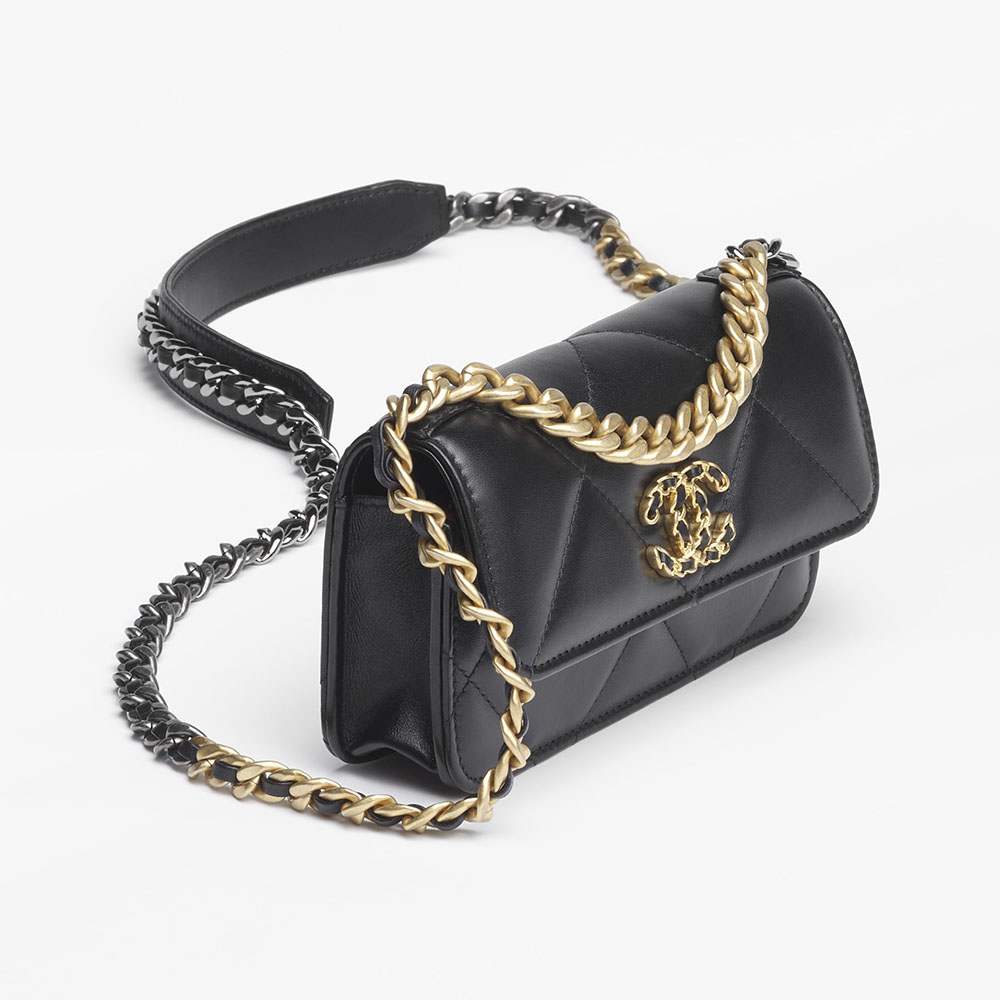 シャネル スーパーコピー CHANEL 19 チェーンウォレット ブラック AP3067 B04852 94305 - 商品画像 10
