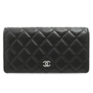 シャネルコピーCHANEL 長財布 二つ折り ココマーク キルティング マトラッセ ボルドー ラムスキン ブラック×ボルドー/SV A31509 Y01480 - 商品画像 6