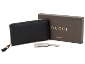グッチ GUCCI 財布 307984A7M0G1000 ラウンドファスナー長財布 ブラック - 商品画像 4
