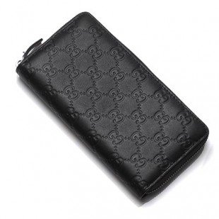 グッチコピー ラウンドファスナー 長財布[小銭入れ付き] GUCCISSIMA ネロ ブラック系 307987 a0v1r 1000 メンズ - 商品画像 2