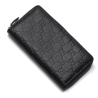 グッチコピー ラウンドファスナー 長財布[小銭入れ付き] GUCCISSIMA ネロ ブラック系 307987 a0v1r 1000 メンズ - 商品画像 5