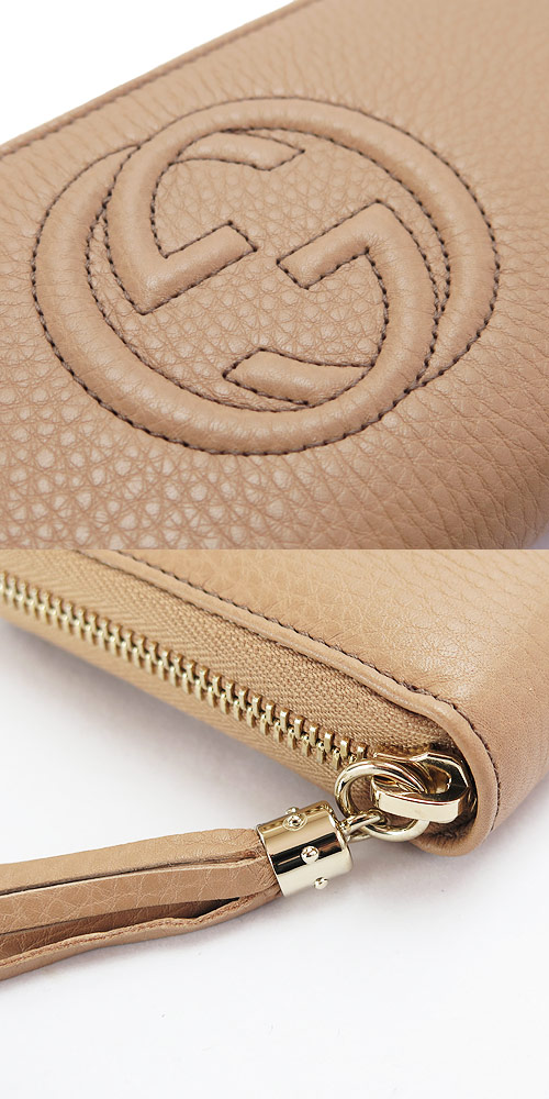 グッチコピー 長財布 GUCCI 財布 ラウンドファスナー『2015年春夏新作』SOHO CELLARIUS/ソーホー レザー タッセル ローズベージュ 308004 A7M0G 2754 - 商品画像 4