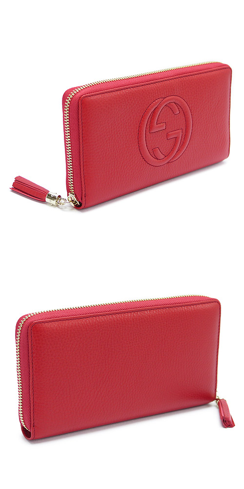 グッチスーパーコピー 長財布 GUCCI ラウンドファスナー SOHO CELLARIUS/ソーホー レザー タッセル レッド 308004 A7M0G 6523 - 商品画像 2