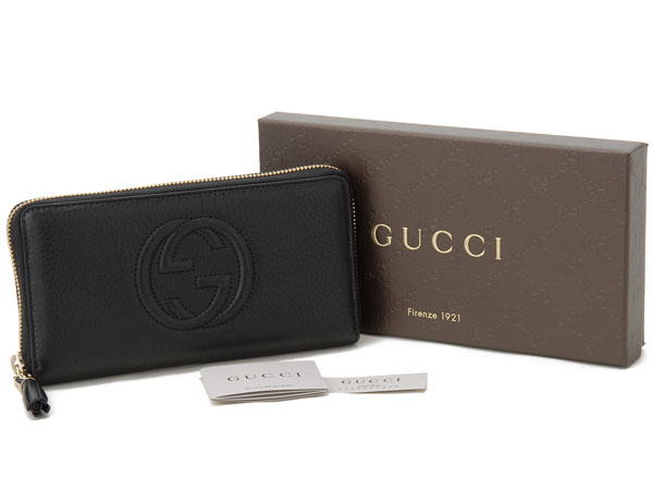 グッチ GUCCI 財布 308004A7M0G1000 SOHO CELLARIUS ラウンドファスナー長財布 ブラック - 商品画像 4