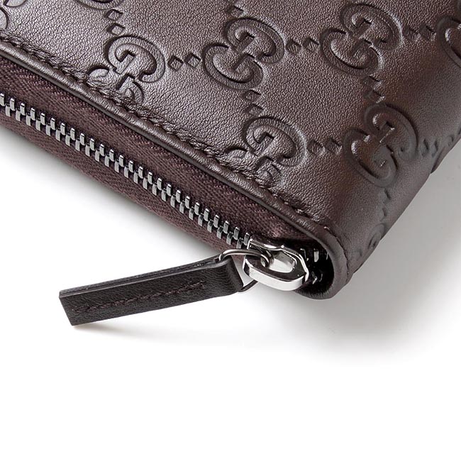グッチ/GUCCIコピー ラウンドファスナー長財布[小銭入れ付き] GUCCISSIMA ブラウン ブラウン系 308009 a0vbr 2064 メンズ - 商品画像 4