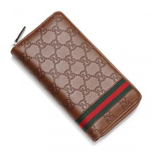 スーパーコピーグッチ/GUCCI ラウンドファスナー 長財布[小銭入れ付き]/GUCCISSIMA /シナモンブラウン ブラウン系308009 a0vbr 2574 メンズ - 商品画像 2