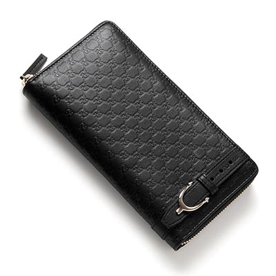 グッチ/GUCCIコピー ラウンドファスナー長財布[小銭入れ付き] NICE/ニース MICRO GUCCISSIMA ブラック ブラック系 309758 bmj1g 1000 レディース - 商品画像 6
