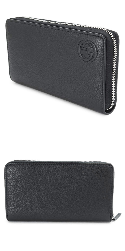 グッチコピー 長財布 グッチスーパーコピー GUCCI 財布 ラウンドファスナー『2015年春夏新作』MEN'S SOHO/メンズソーホー レザー ブラック 328318 A7M0N 1000 - 商品画像 2