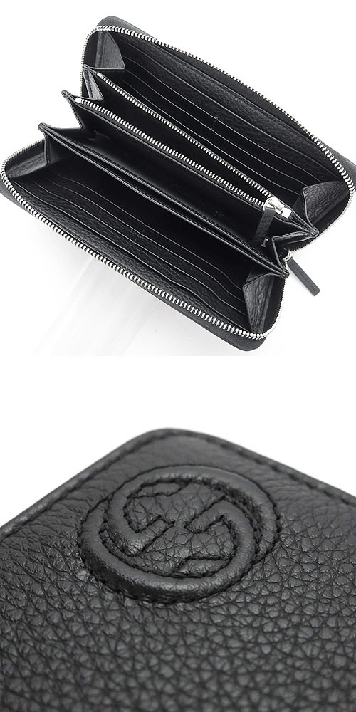 グッチコピー 長財布 グッチスーパーコピー GUCCI 財布 ラウンドファスナー『2015年春夏新作』MEN'S SOHO/メンズソーホー レザー ブラック 328318 A7M0N 1000 - 商品画像 4