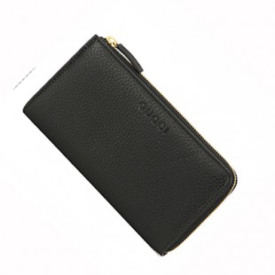 グッチコピー アウトレット 長財布 GUCCI OUTLET 332747 A7M0G 1000 財布 ユニセックス BLACK ブラック 黒 型押し ロゴ エンボス 上品 シンプル - 商品画像 2