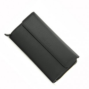 グッチコピー アウトレット 長財布 GUCCI OUTLET 347112 CAO0G 1000 財布 ユニセックス BLACK ブラック 黒 ロゴ エンボス 型押し メンズ 上品 クール ラグジュアリー シンプル - 商品画像 2