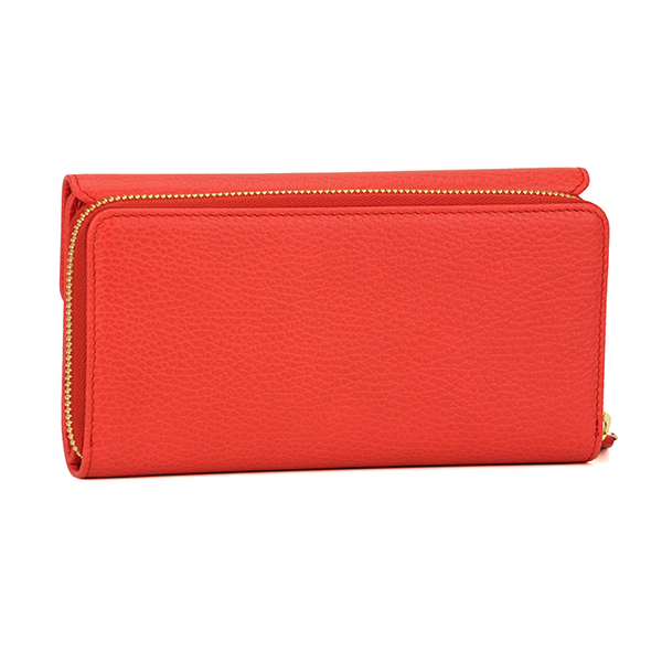 グッチ アウトレット 長財布 GUCCI OUTLET 347112 CAO0G 6511 財布 ユニセックス RED レッド 赤 型押し ロゴ エンボス コンチネンタルウォレット 上品 シンプル 多機能 トラベル - 商品画像 4