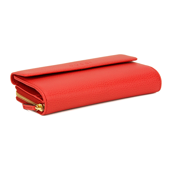 グッチ アウトレット 長財布 GUCCI OUTLET 347112 CAO0G 6511 財布 ユニセックス RED レッド 赤 型押し ロゴ エンボス コンチネンタルウォレット 上品 シンプル 多機能 トラベル - 商品画像 9